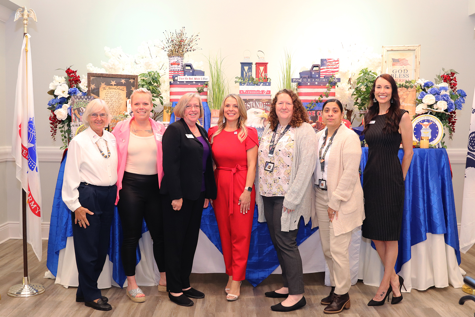 Photo of the women veterans honored