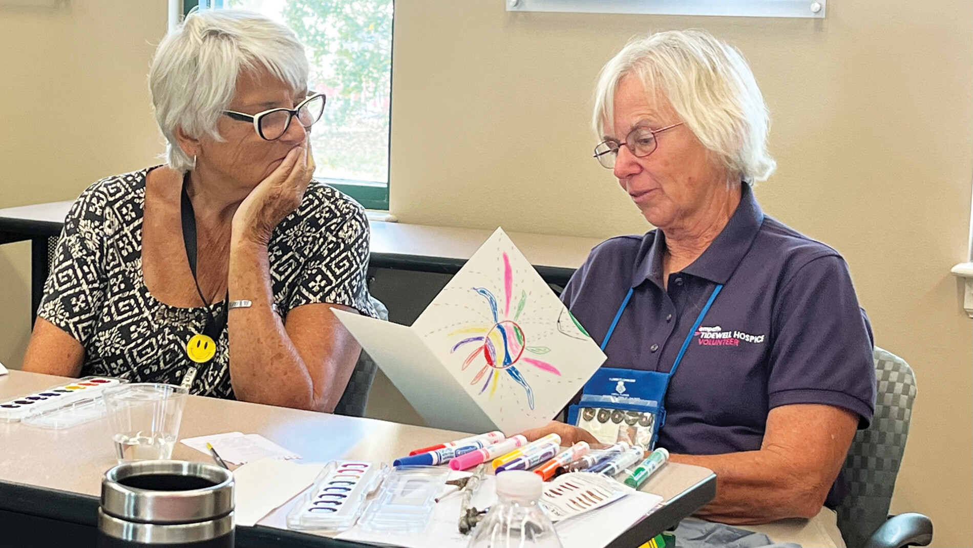 Volunteers at Art Therapy Training