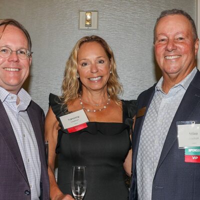 David Luginbuel with Tammy and Mike Uselton